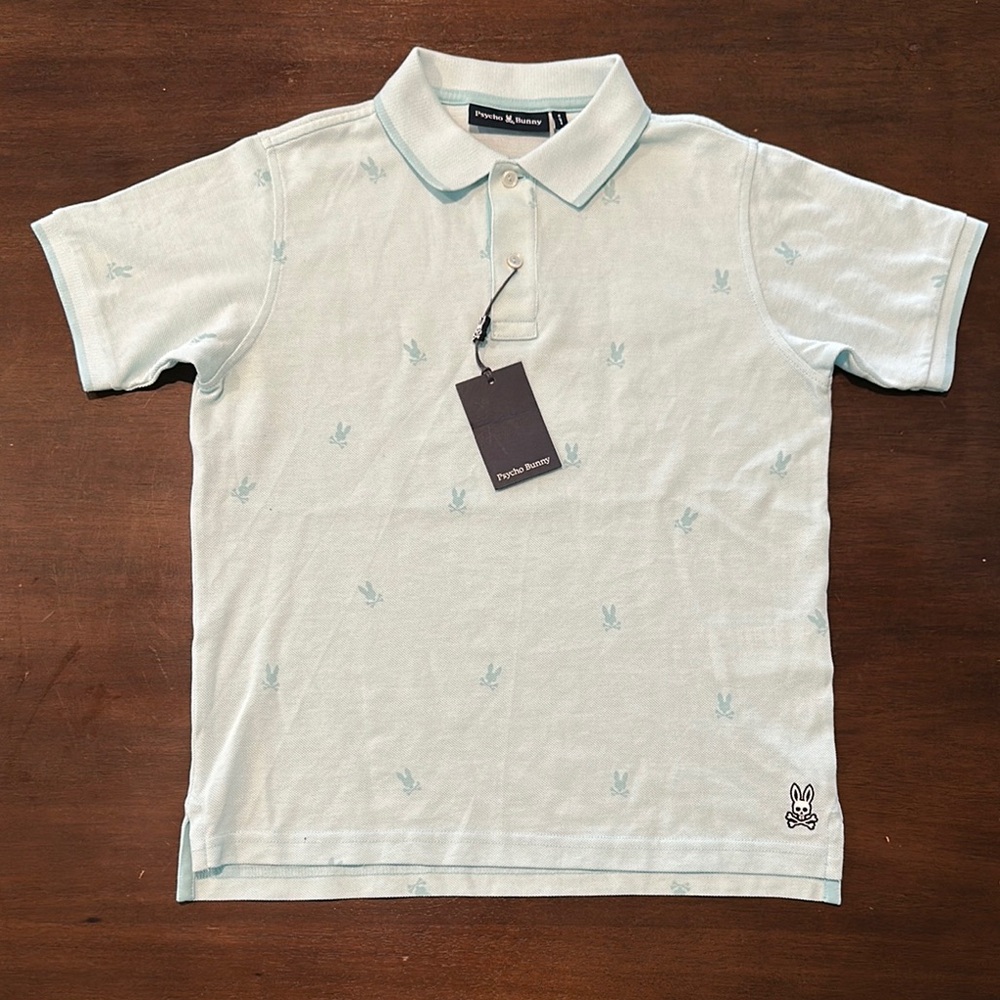 Psycho Bunny Light Blue Polo with Bunny Accents
